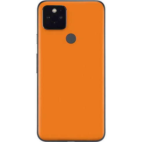 Orange Solid Google Pixel 5 Skin